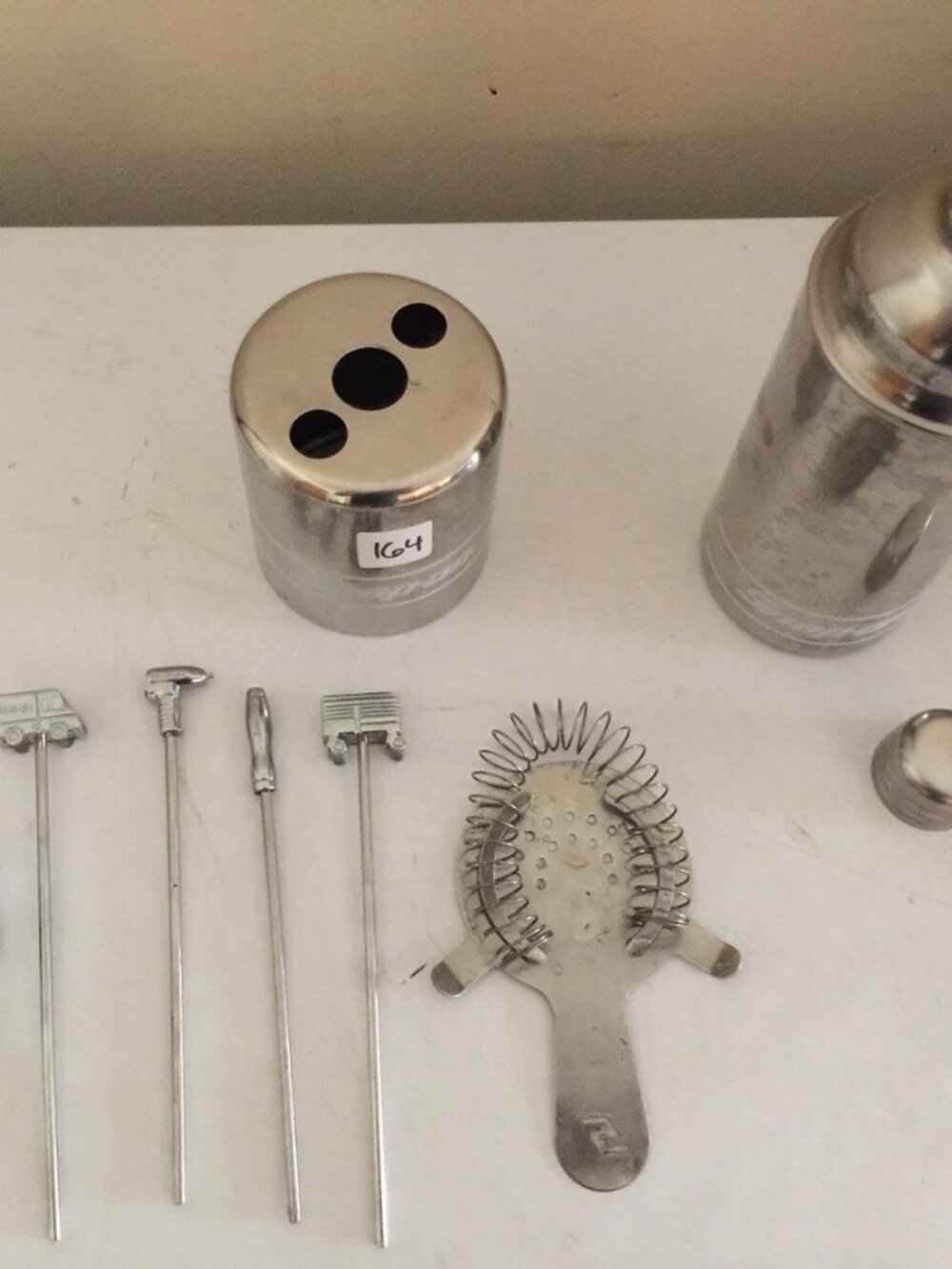 Snap On Limited Edition Stainless Steel 9 Pc Deluxe Bar Set Hard to Find Set